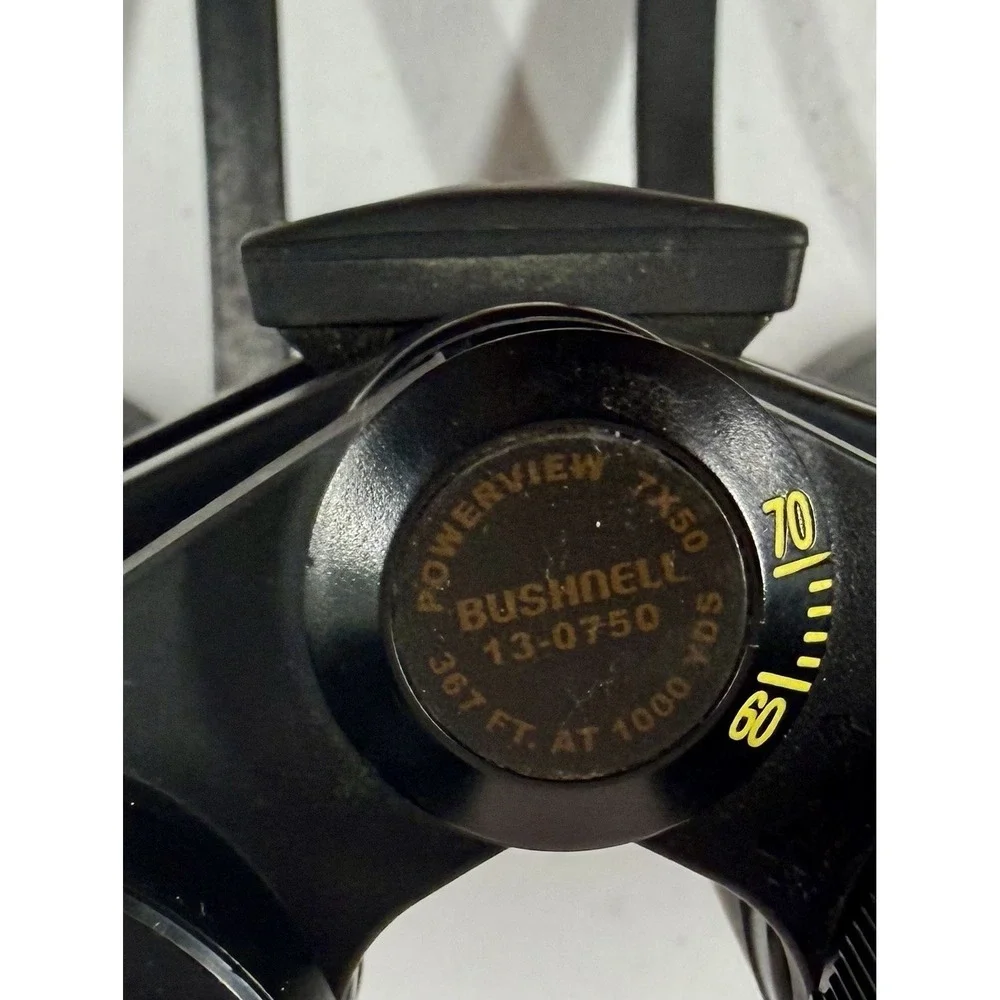 Vintage Bushnell Binoculars 7X50 Model 13-0750 With Neck Straps 1000 Yards